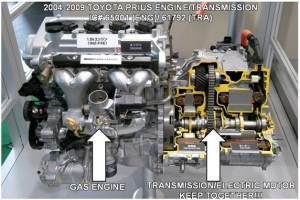 2002 to 2004 Toyota Prius Transmission/Engine